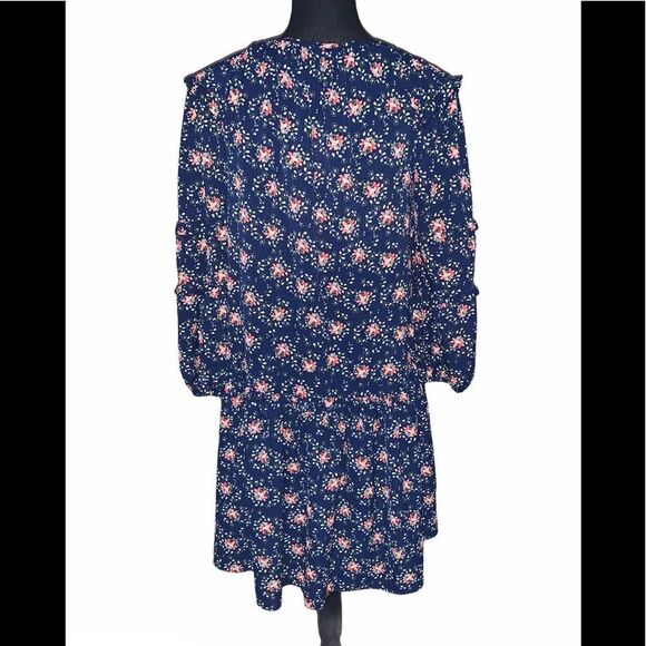 Max Studio Floral Drop Waist Babydoll Mini Dress - Picture 4 of 7